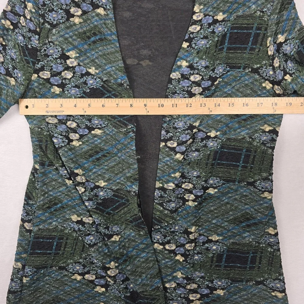 Ronnie Nicole Sport Vintage Women's Size Large Floral Open Front Long Sleeve Top - Picture 3 of 5